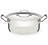 Caçarola Rasa em Aço Inox com Alças e Tampa Professional Tramontina - 28 Cm / 7.1 Lt