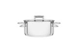 Caçarola Rasa em Aço Inox Fundo Triplo Com Tampa Tramontina Brava 16 cm 1,4 Litros 62403/160