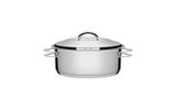 Caçarola Rasa em Aço Inox Fundo Triplo Com Tampa Tramontina Solar 20 cm 2,90 Litros 62503/201