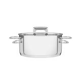 Caçarola rasa inox fundo triplo com tampa 24 cm - Tramontina - Comercial gomes