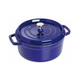 Caçarola redonda staub azul marinho - 28cm