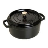 Caçarola redonda staub preta