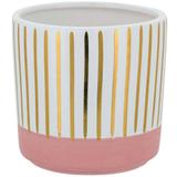 Cachepô Vaso Cerâmica Sarandi Rosa 14cm HomeCo