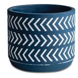 Cachepot de Cimento Azul 11x9cm Mart