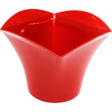 Cachepot De Plastico Grande Para Festa e Plantas - Vermelho - Dubemfest