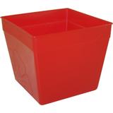 Cachepot De Plastico Quadrado 1000ml - Vermelho - Dubemfest