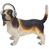 Cachorro decorativo de resina - 21x19 cm - Btc decor