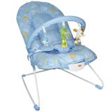 Cadeira Cadeirinha Bebê Descanso Vibratória Musical Menino Macia Azul Importway BW-045 AZ