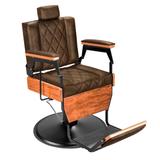 Cadeira de Barbeiro Barber Wood - Pé Preto - Tera móveis