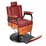 Cadeira de Barbeiro Barber Wood - Pé Preto - Tera móveis