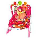 Cadeira de descanso de bebe macia importway bw-046rs rosa