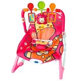 Cadeira de Descanso Importway Macia com Vibração, Som e Base Curva Rosa BW046RS