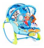 Cadeira De Descanso Musical e Vibratória - Circo Divertido até 18 Kg - Azul - Dican
