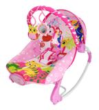 Cadeira De Descanso Musical e Vibratória - Corujinha até 18 Kg - Rosa - 3674 - Dican