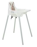Cadeira de Refeição Infantil Alta TEDDY Branca - Tramontina