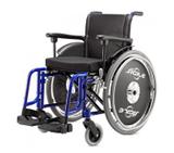 Cadeira de Rodas Alumínio Ágile 44cm Azul- BAXMANN E JAGUARIBE - Baxmann jaguaribe