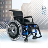 Cadeira de Rodas Alumínio AVD Ortobras Dobrável em X 2638b8 42cm
