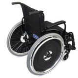 Cadeira de Rodas Alumínio AVD Ortobras Dobrável em X FFFFFF 38cm