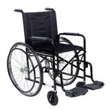 Cadeira De Rodas Cds M2000 Preta Com Pneus Maciços
