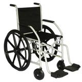 Cadeira de rodas com Pneu Maciço (Roda em Nylon) Dobrável em X CDS
