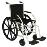 Cadeira de rodas com Pneu Maciço (Roda em Nylon) Dobrável em X CDS