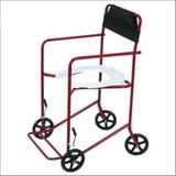 Cadeira de Rodas Higiênica Extra Vinho 40 cm - CARONE