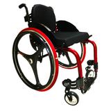 Cadeira de Rodas Monobloco M3 Premium Ortobras Alumínio com Encosto Rígido Hummel e Rodas X-Core