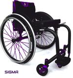 Cadeira de Rodas Monobloco Sigma Smart Alumínio com Assento e Encosto Rígido
