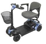 Cadeira de Rodas Motorizada Scooter Elétrica Ottobock Scott S Azul até 136kg Desmontável