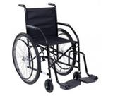 Cadeira de rodas nylon preta - 85 kg - Cds cadeiras