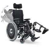 Cadeira de Rodas Reclinável AVD Alumínio Ortobras Dobrável X com Apoio de Cabeça branco 48cm