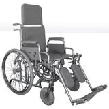 Cadeira de Rodas Reclinável Comfort Cromada