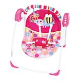 Cadeira descanso automatica Bebê 11kg Swing Rosa Star Baby