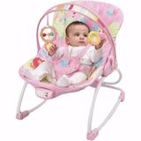 Cadeira Descanso Musical E Vibratória Rocker Mastela Rosa até 18kg