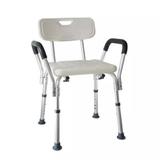 Cadeira para banho até 110kg de alumínio ajustável descanso de braço facilitar a utilização do vaso sanitário - Mebuki