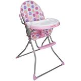 Cadeirão de Alimentação Bebê Cadeira Refeição Portátil Infantil Rosa com Cinto Importway BW-047 RS