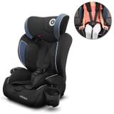 Cadeirinha Bebê Infantil Automóvel Regulável Para Crianças 9 a 36 Kg Com Cinto Porta Copo Preto Azul - Multilaser