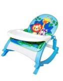 Cadeirinha de Descanso com Bandeja de Alimentação Vibração e Musical Azul Color Baby