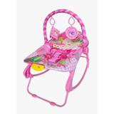 Cadeirinha musical e vibração new rocker rosa color baby