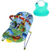 cadeirinha musical vibratória descanso para o bebê azul menino - Color baby