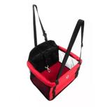 Cadeirinha Pet Cor Vermelho Assento Banco Carro Cadeira Cão Segurança - Pet util