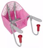 Cadeirinha Refeição rosa Para Mesa Alimentação Bebê Dobrável - Tutti baby