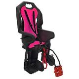 Cadeirinha traseira polisport dusky cfs cinza e rosa - fixacao bagageiro - Poli sport