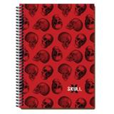 Caderno Espiral Capa Dura 96 Folhas 1x1 Caveiras 4764 Maxima