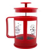 Cafeteira De Vidro Francesa 600Ml Café e Amor 10023112 - Zona criativa