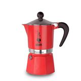 Cafeteira Italiana Bialetti Rainbow 3 Xícaras Vermelho