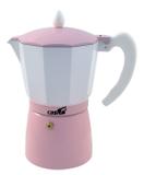 Cafeteira Italiana Rosa/Branca 6 Xícaras Casita