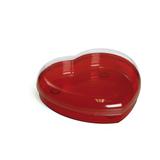 Caixa Acrilico Coracao P/Bombons 16,8X15X4,5Cm Vermelho - Cromus
