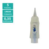 Caixa Agulha GR Colors 5 pontas Linear Basic ou PLA 6000 com 50 Unidades