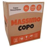 Caixa Copo Descartavel Massimo Ps 200 ml com 2.500 copos